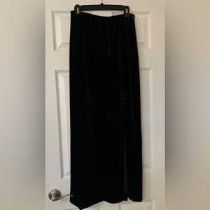 Alex Evenings Women's Size M, Long Skirt with Button Detail Side Slit